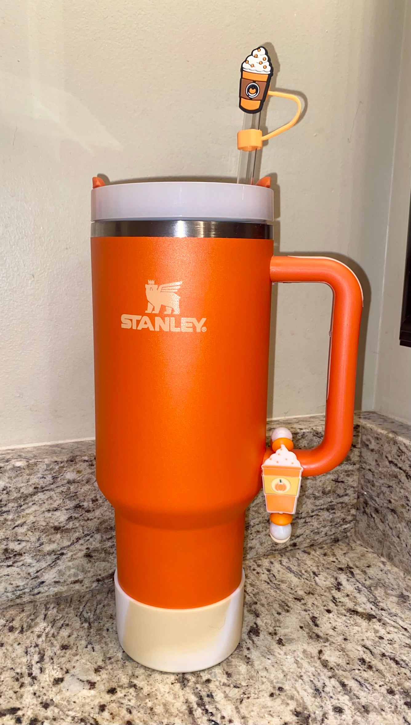 Pumpkin Spice Latte Straw Topper