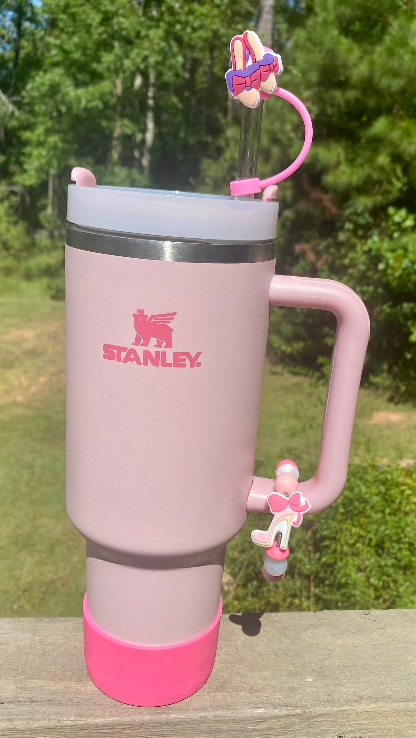 Pink High Heel Show Girly Stanley Tumbler Cup Handle Charm