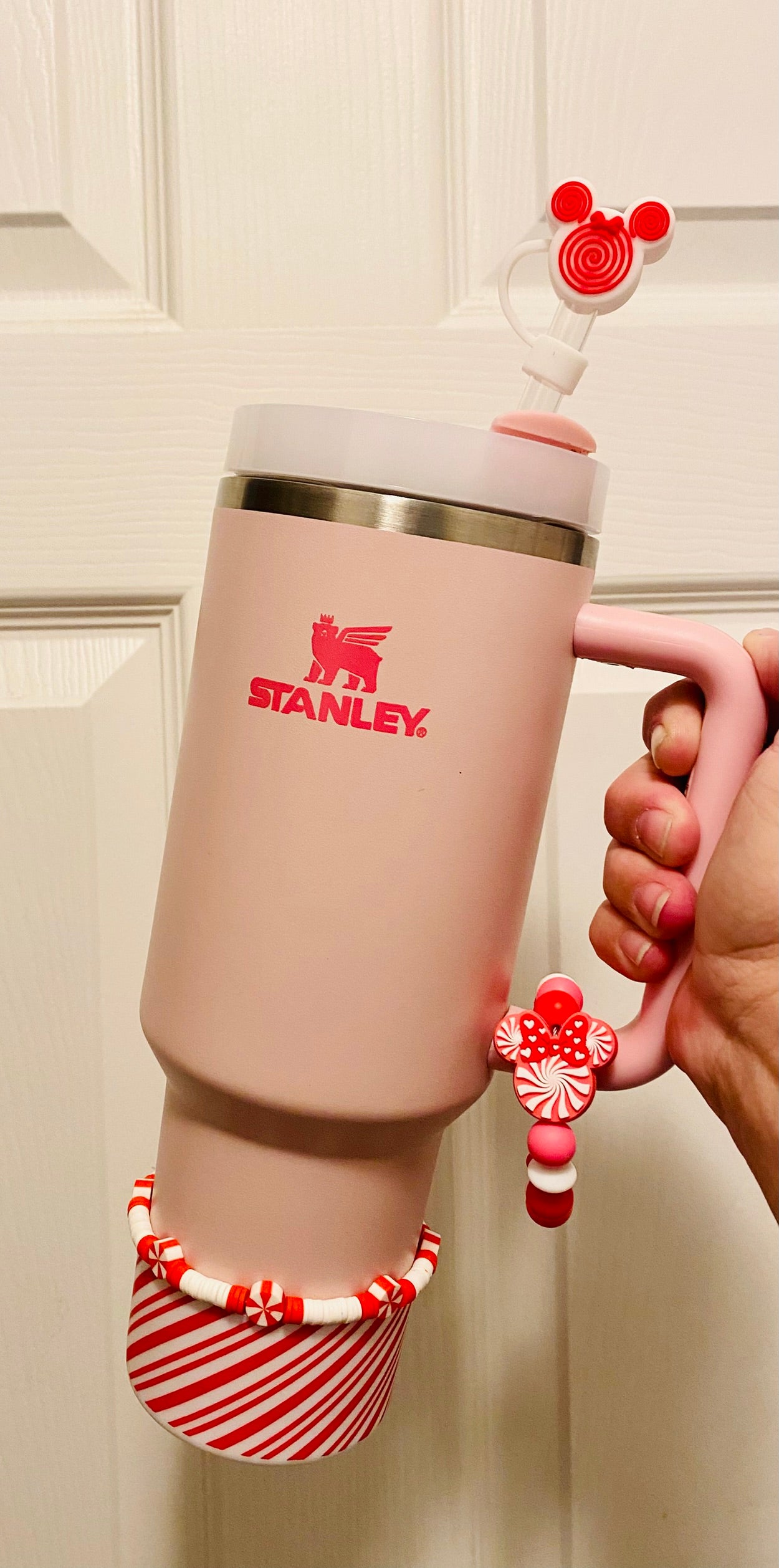 Candy Cane Stripes Christmas Stanley Tumbler Boot Sleeve #145