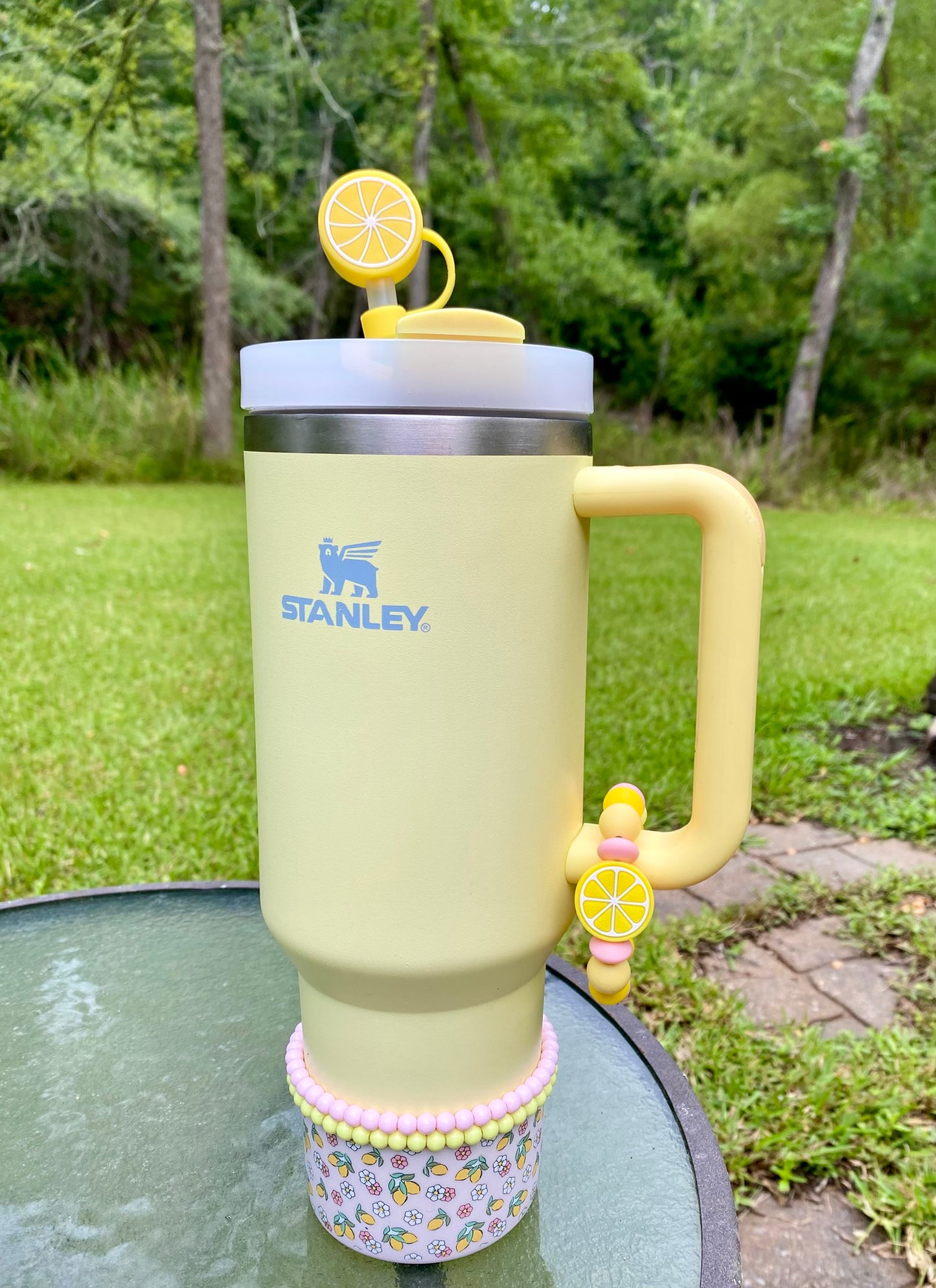 Lemon Slice for Pink Lemonade Stanley Tumbler Cup Handle Charm