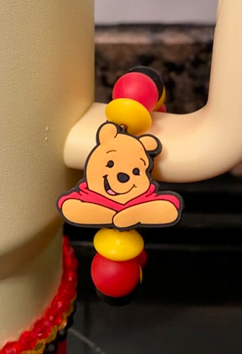 Thoughtful Yellow Honey Bear Upper Body Stanley Tumbler Cup Handle Charm
