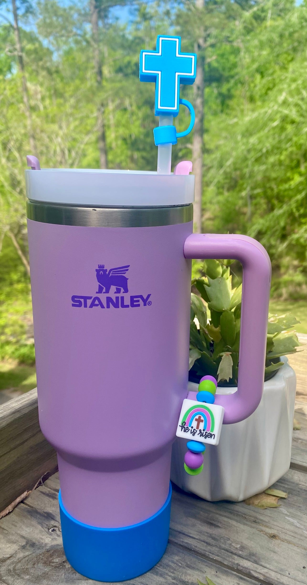 He Is Risen Easter Stanley Tumbler Cup Handle Charm