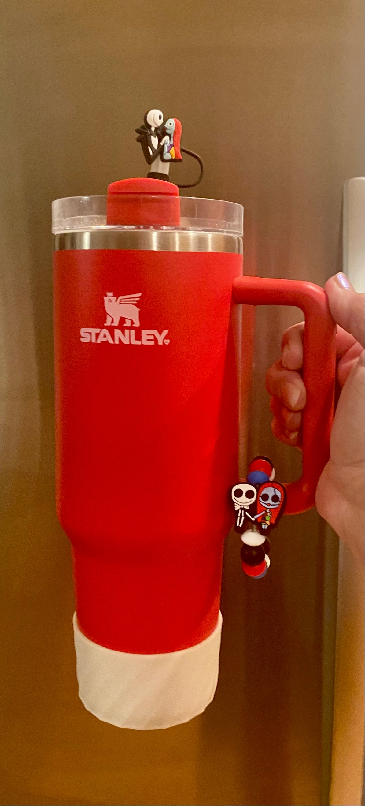 Jack & Sally Nightmare Horror Halloween Straw Topper