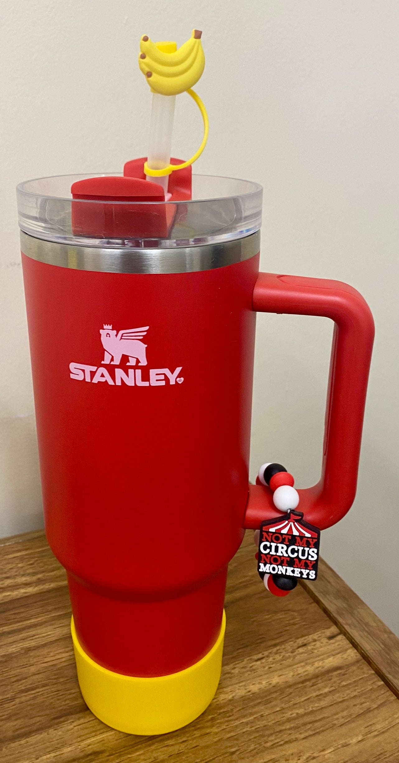 Not My Circus Not My Monkeys Stanley Tumbler Cup Handle Charm
