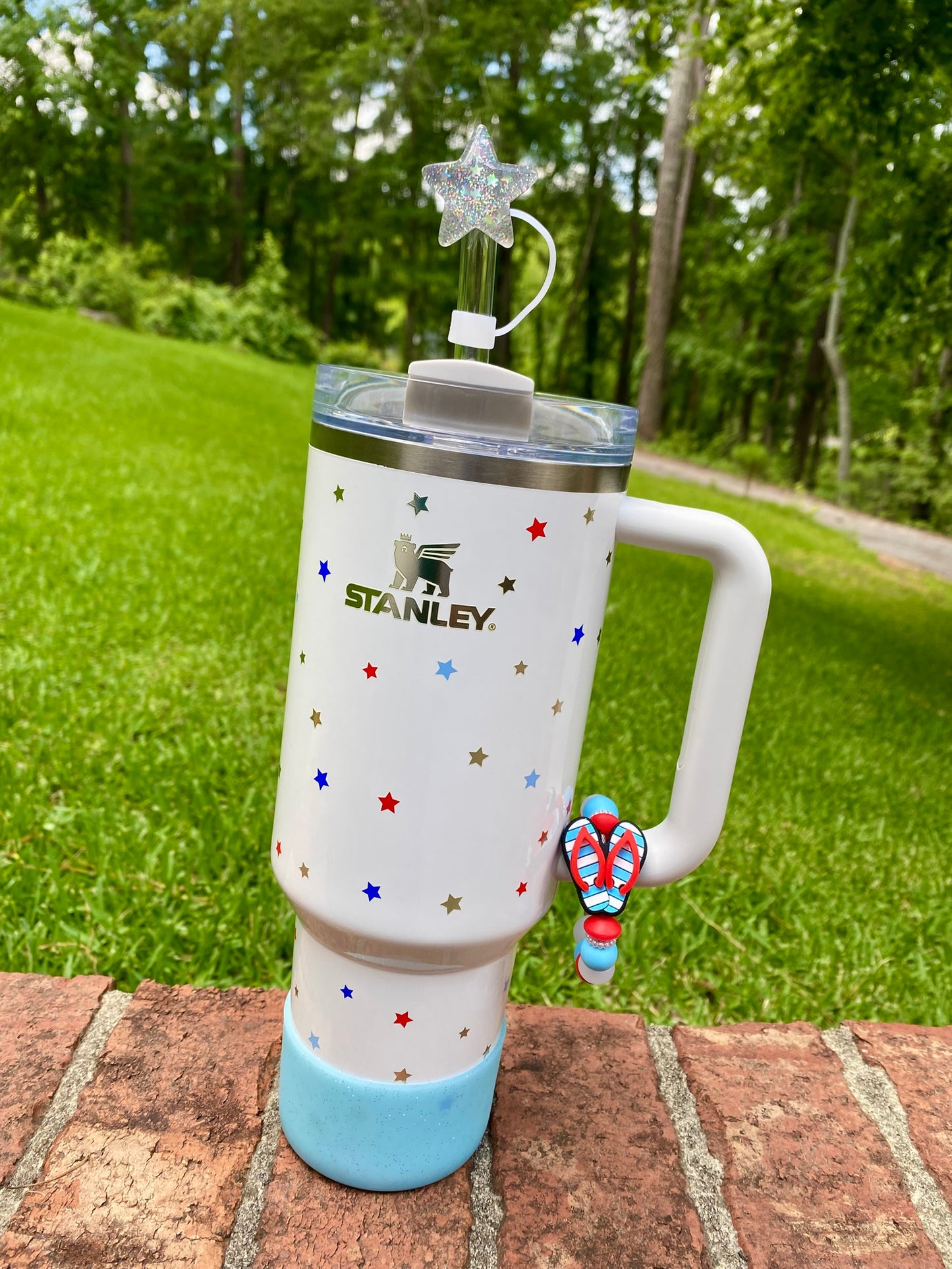 Blue Glitter Stanley Tumbler Boot Sleeve #114