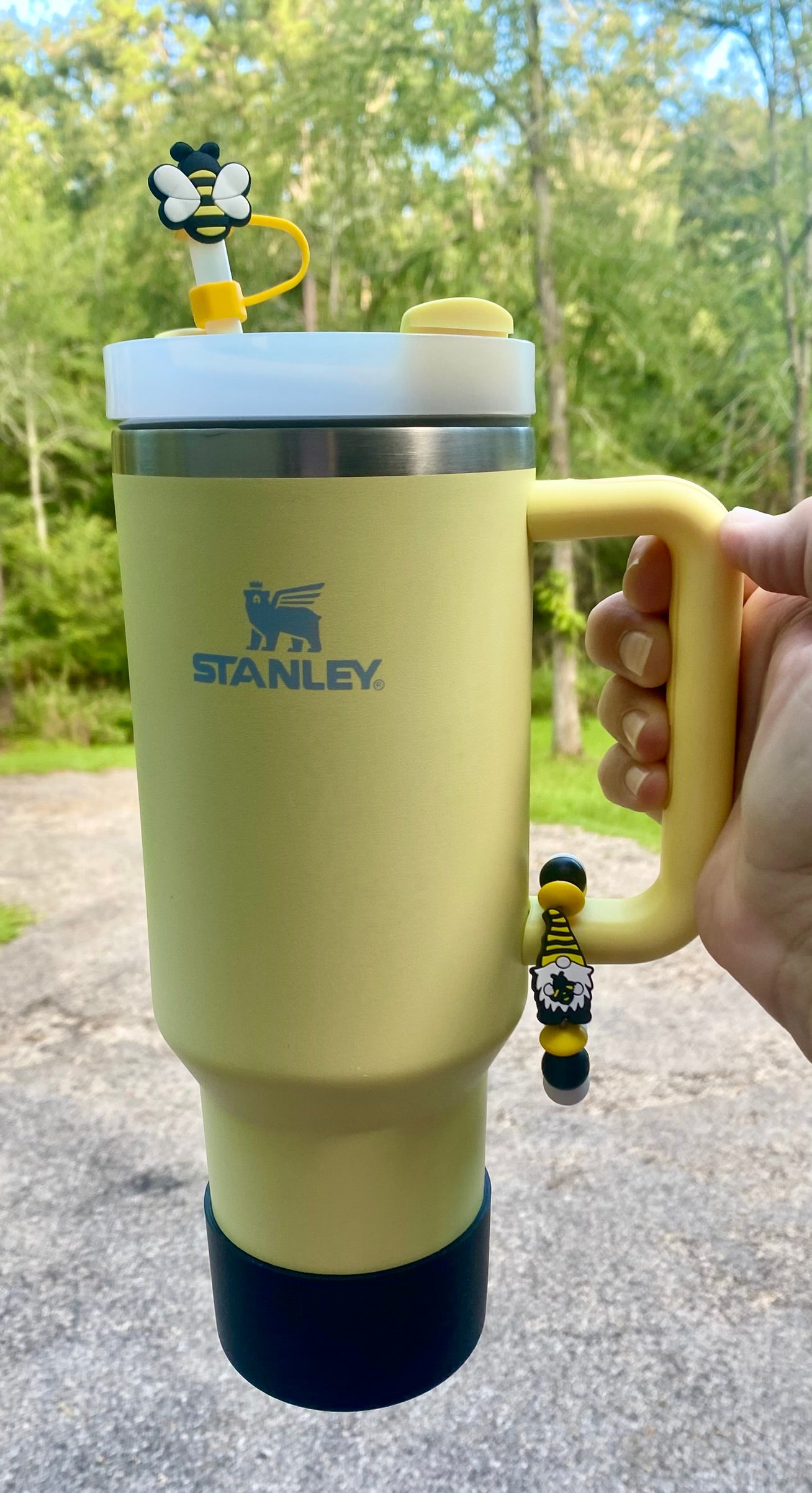 Bumblebee Gnome Stanley Tumbler Cup Handle Charm