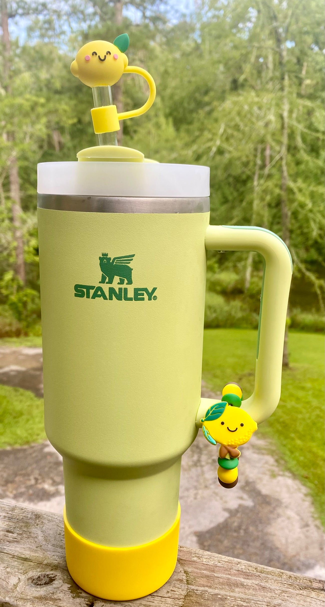 Happy Lemon 3D Stanley Tumbler Cup Handle Charm