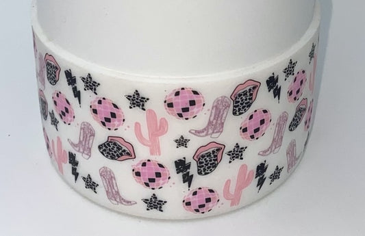 Cowgirl Disco Stanley Tumbler Boot Sleeve