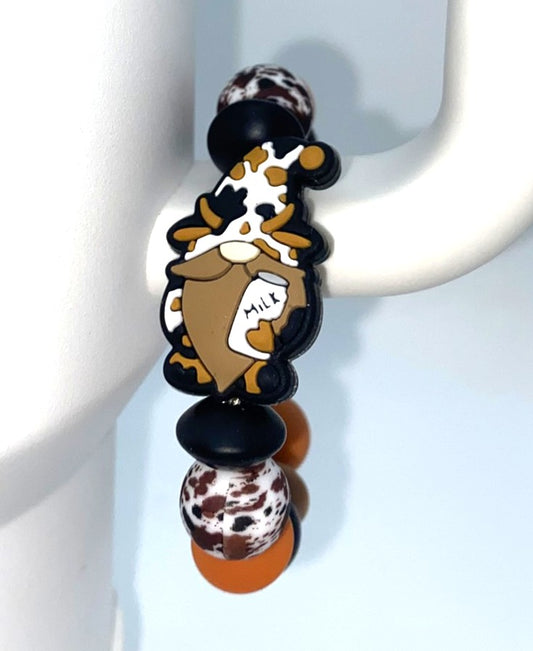 Cow Gnome Stanley Tumbler Cup Handle Charm