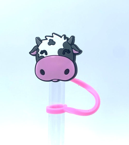 Cow Face Straw Topper