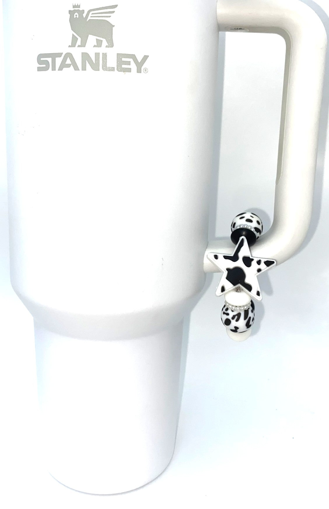 Cow Print Star Stanley Tumbler Cup Handle Charm