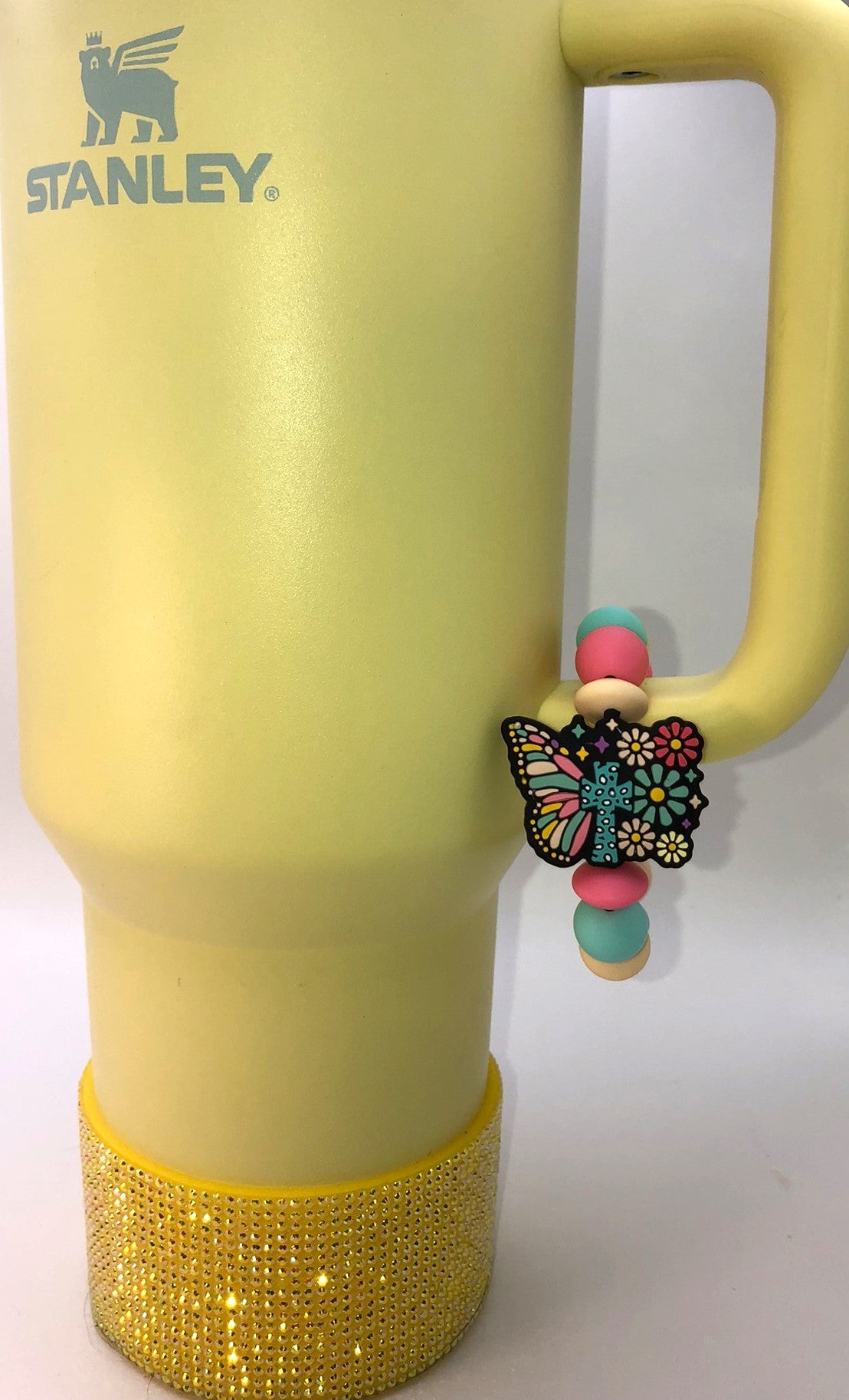 Religious Christian Butterfly Stanley Tumbler Cup Handle Charm