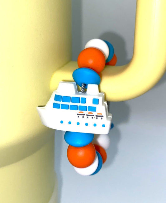 Cruise Ship 3D Stanley Tumbler Cup Handle Charm