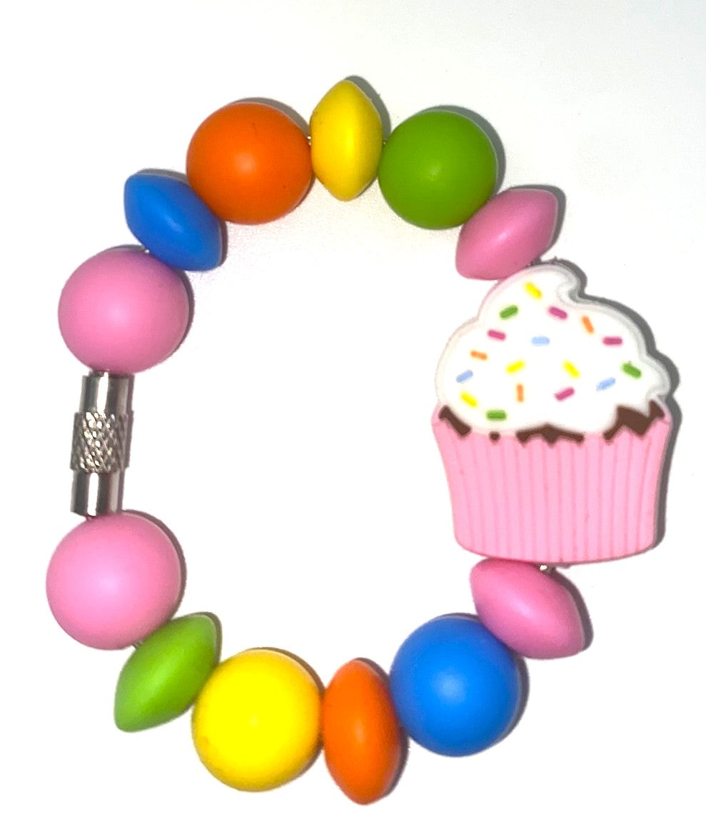 Colorful Cupcake w/Sprinkles Birthday Stanley Tumbler Cup Handle Charm