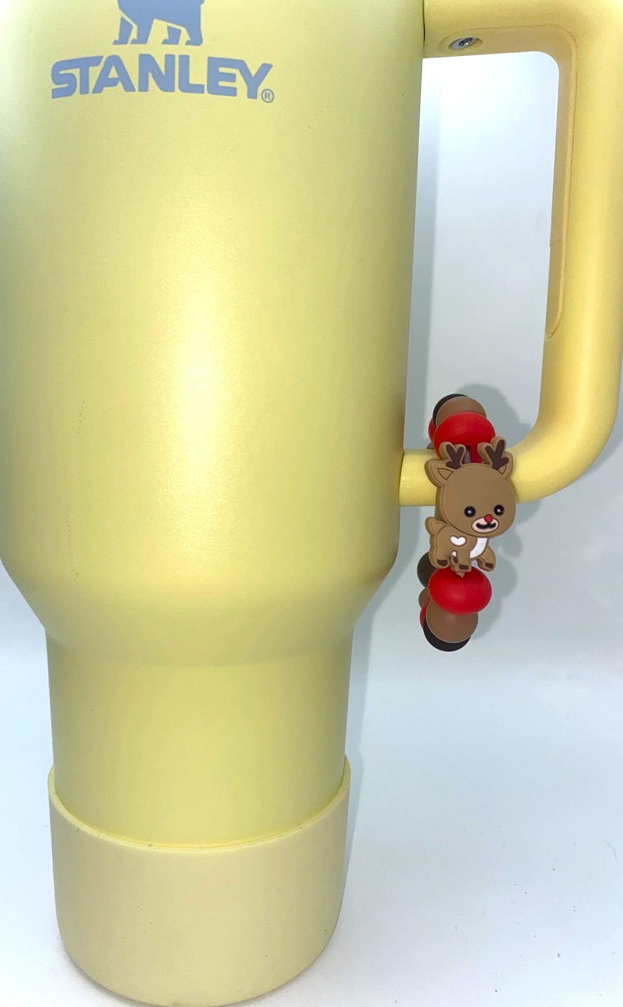 Cute Christmas Reindeer Stanley Tumbler Cup Handle Charm