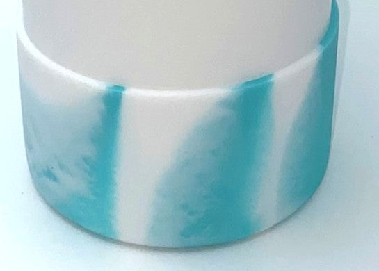 Cyan & White Swirl Stanley Tumbler Boot Sleeve #100
