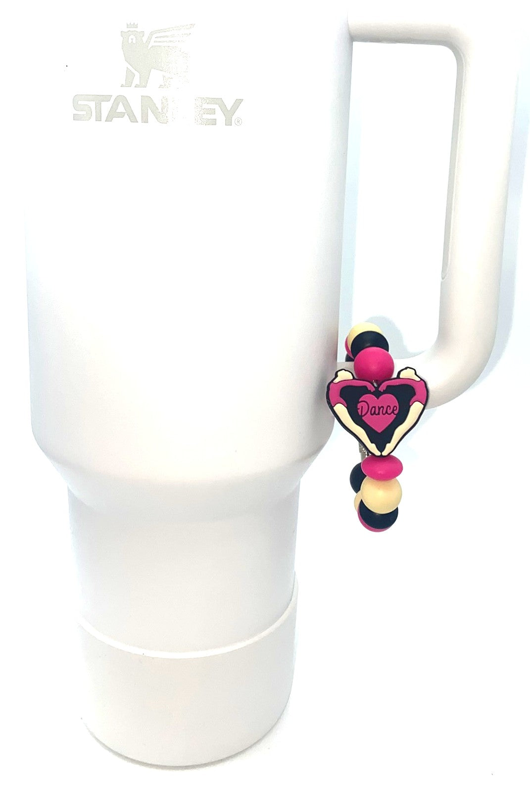 Love To Dance Heart Dance Girls Stanley Tumbler Cup Handle Charm