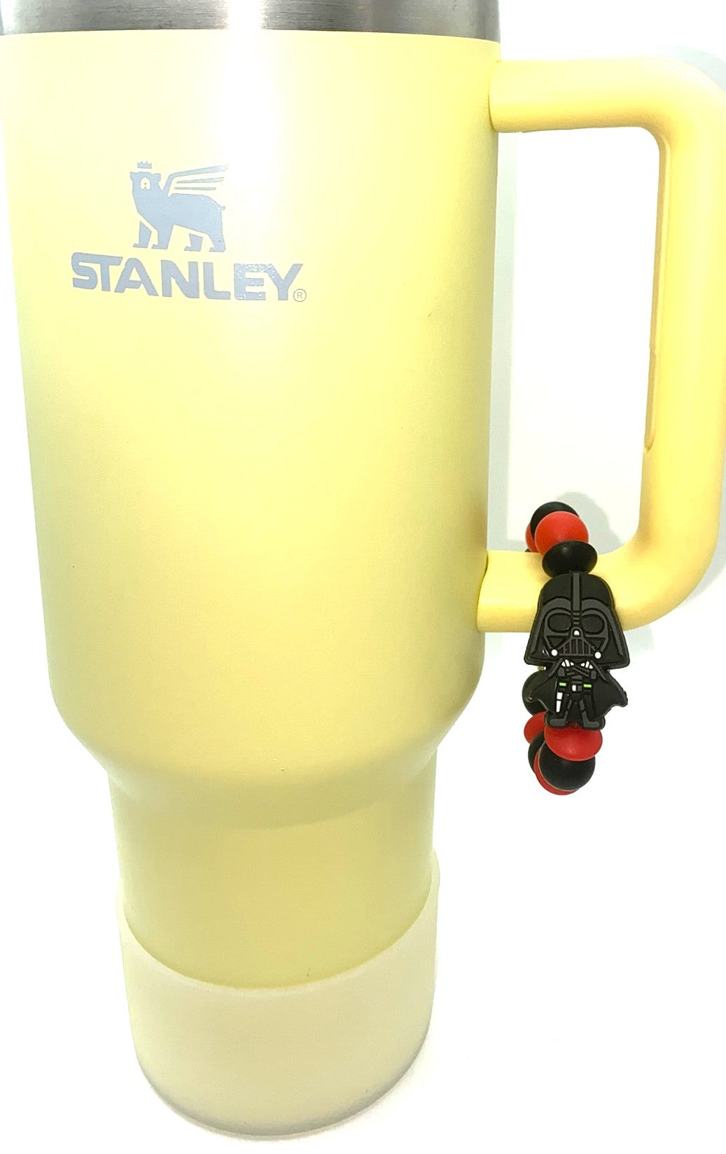 Black Helmet Sith Lord Villain Space Wars Stanley Tumbler Cup Handle Charm