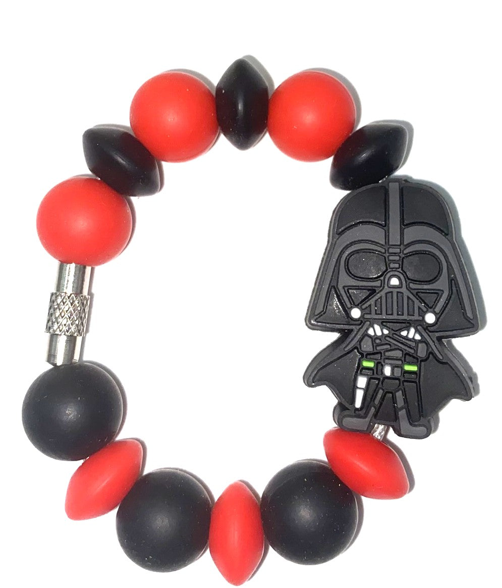 Black Helmet Sith Lord Villain Space Wars Stanley Tumbler Cup Handle Charm