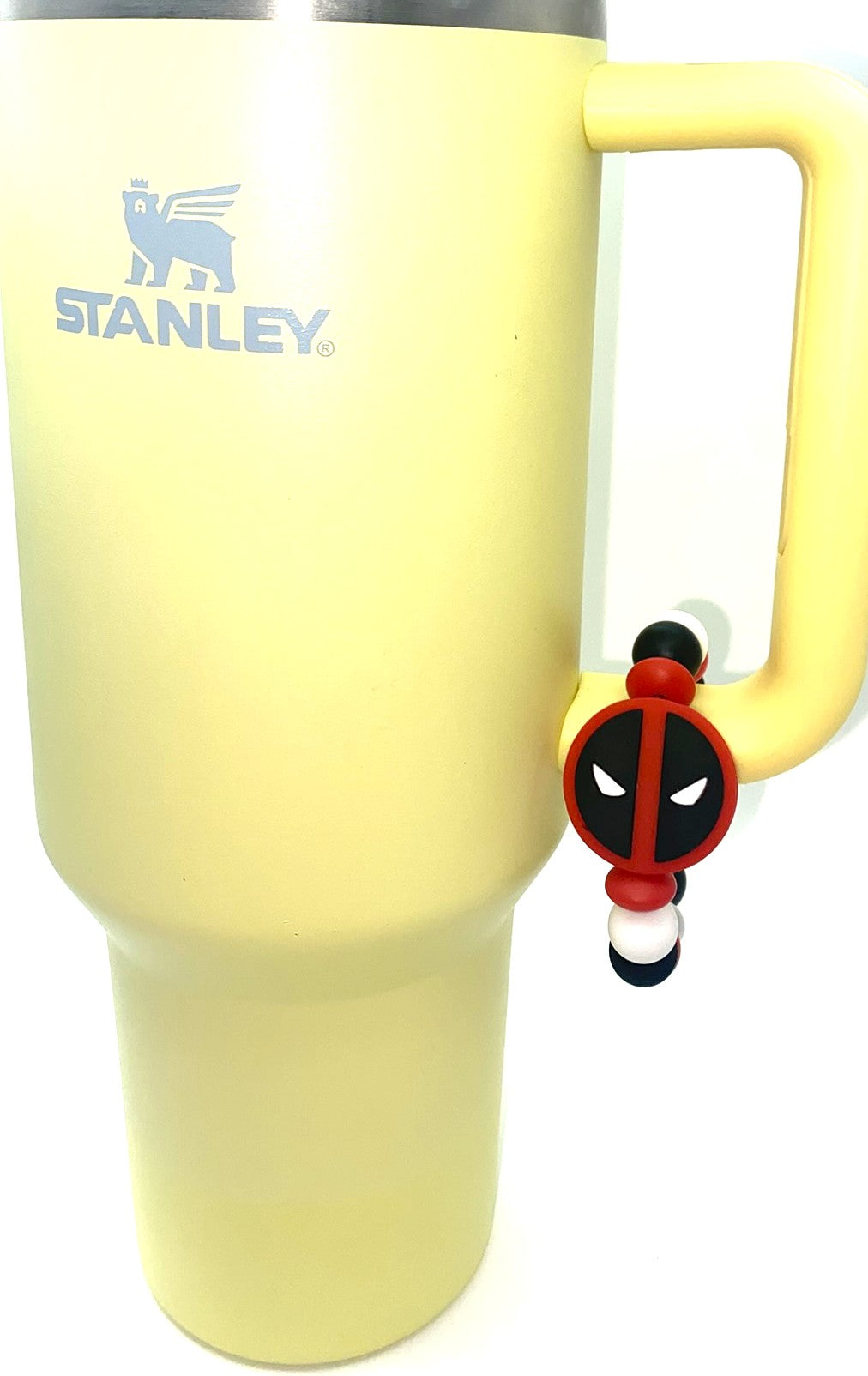 Dead Guy Mask Super Hero Stanley Tumbler Cup Handle Charm