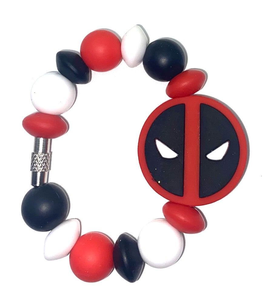Dead Guy Mask Super Hero Stanley Tumbler Cup Handle Charm