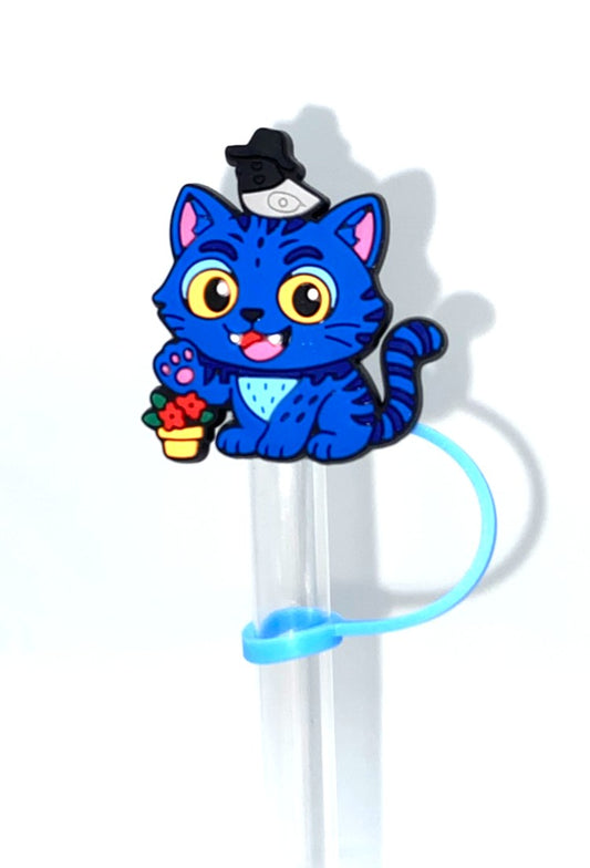 K-Pop Demon Hunter Derpy Cat Straw Topper