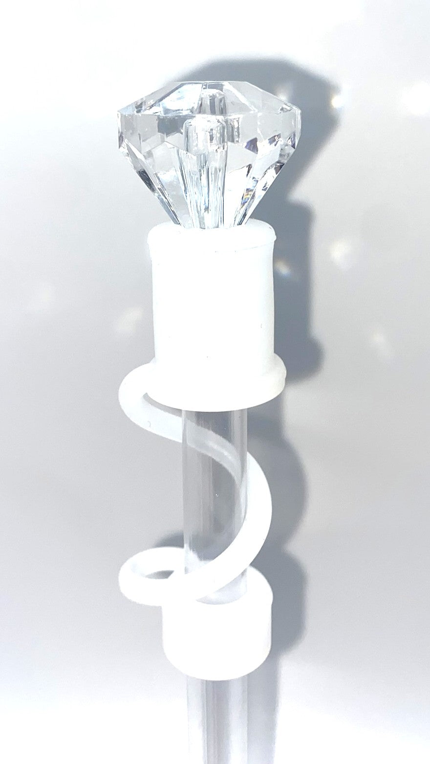 Clear Diamond Straw Topper