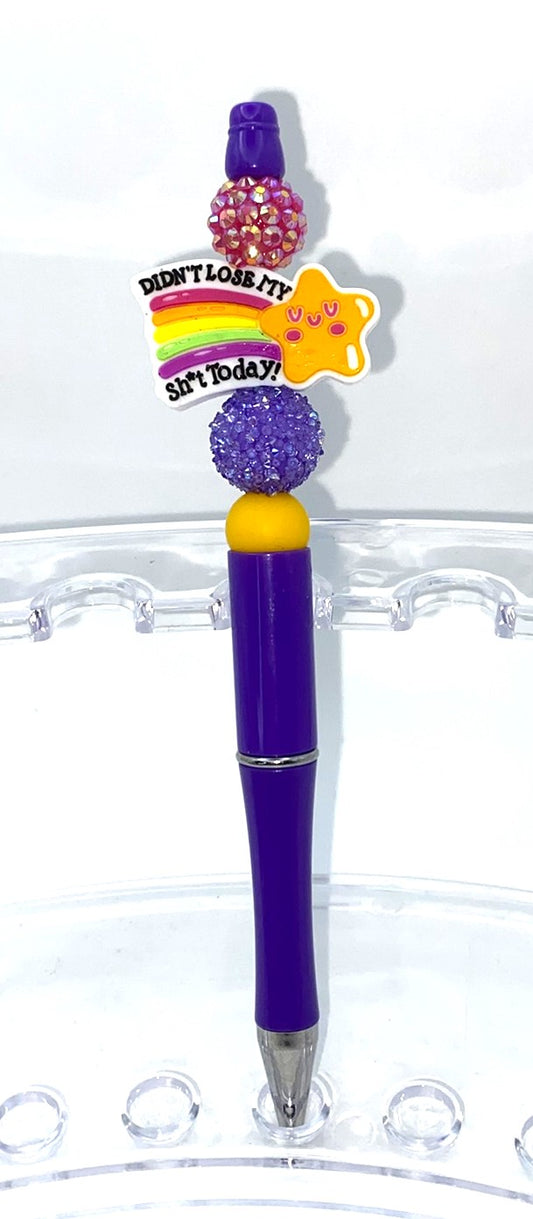 Didn't Lose My Shit Today Star Beaded Pen