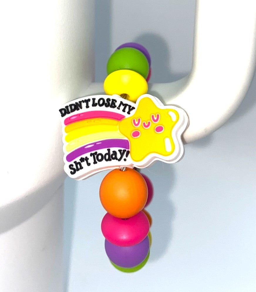 Didn't Lose My Shit Today Gold Star funny Stanley Tumbler Cup Handle Charm