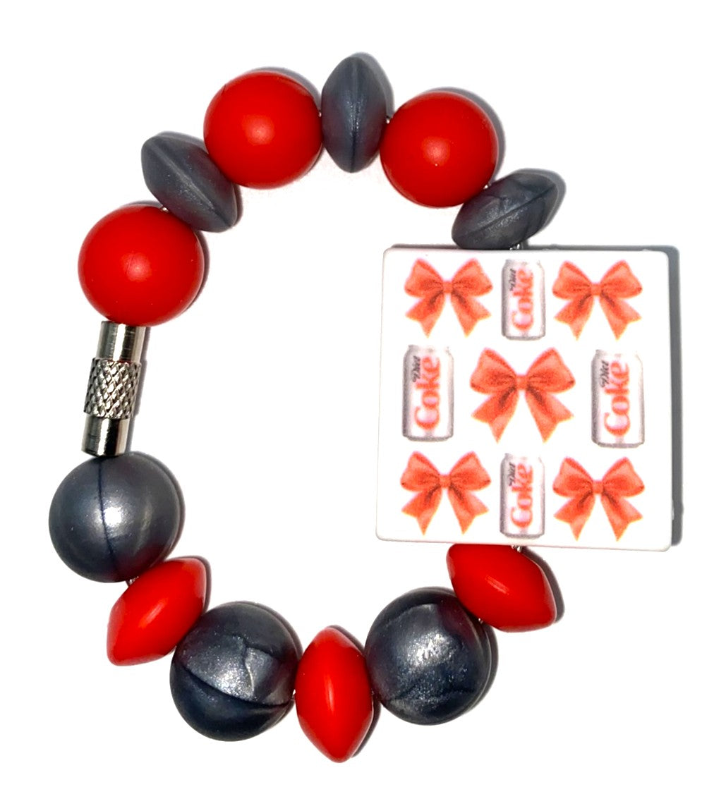 Diet Coke Coca Cola Bows Stanley Tumbler Cup Handle Charm