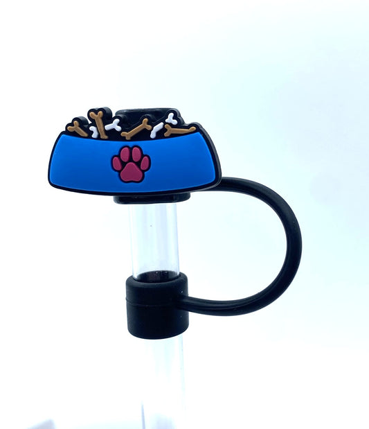 Dog Food Bowl Straw Topper