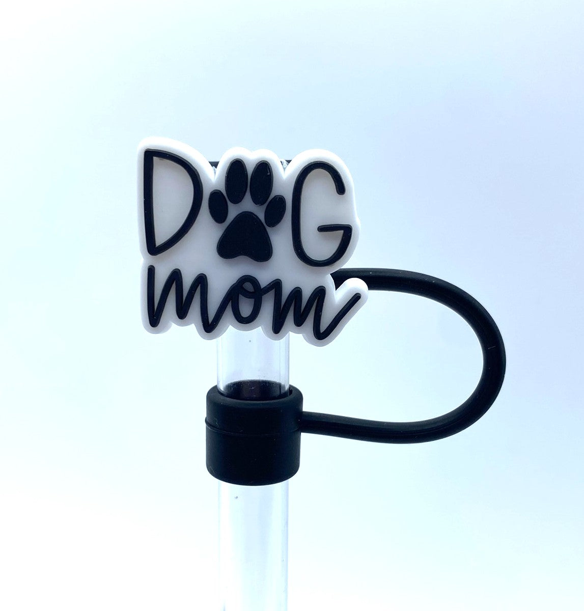 Dog Mom Straw Topper
