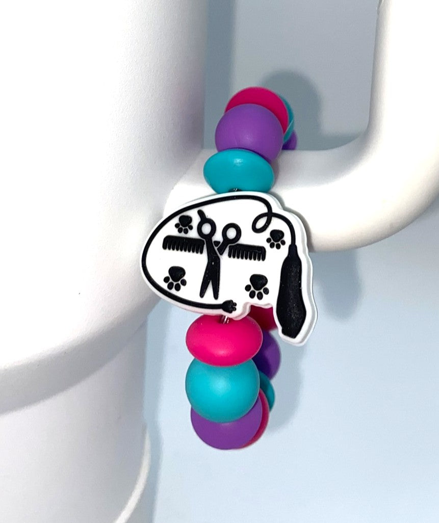 Dog Groomer Stanley Tumbler Cup Handle Charm