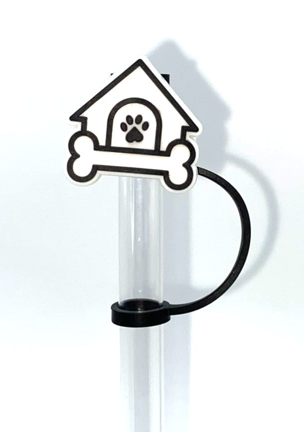 Dog House & Bone Straw Topper