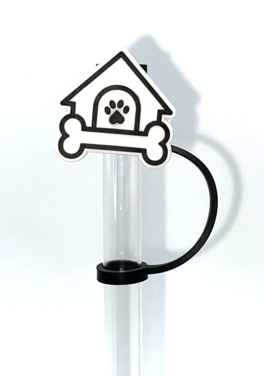 Dog House & Bone Straw Topper