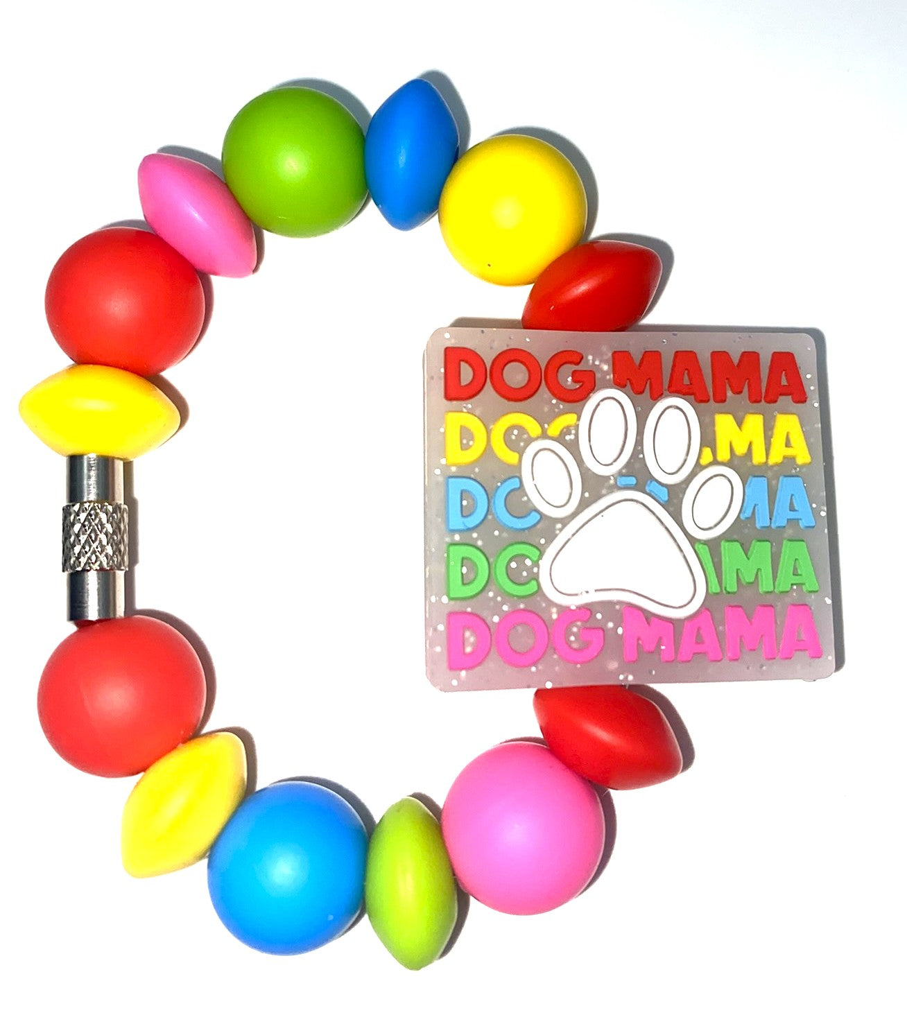 Dog Mama Glitter Stanley Tumbler Cup Handle Charm