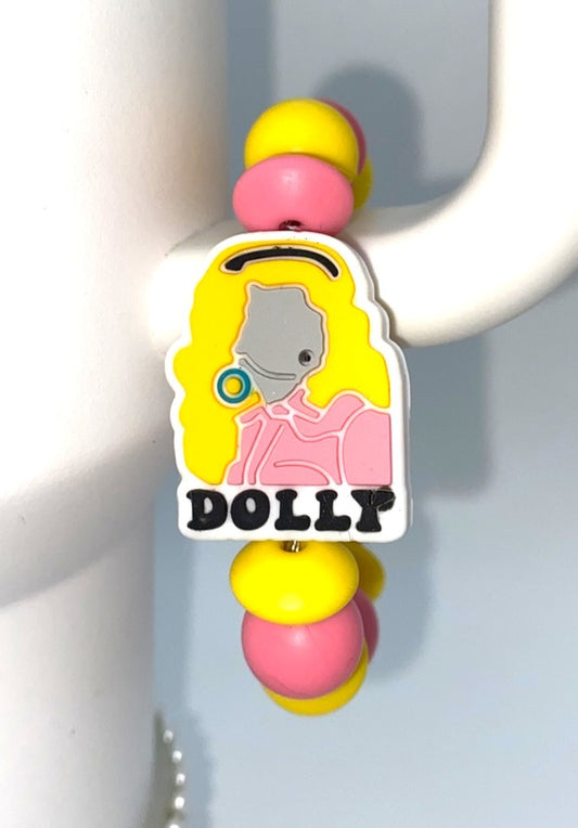 Dolly Country Music Star Singer Stanley Tumbler Cup Handle Charm