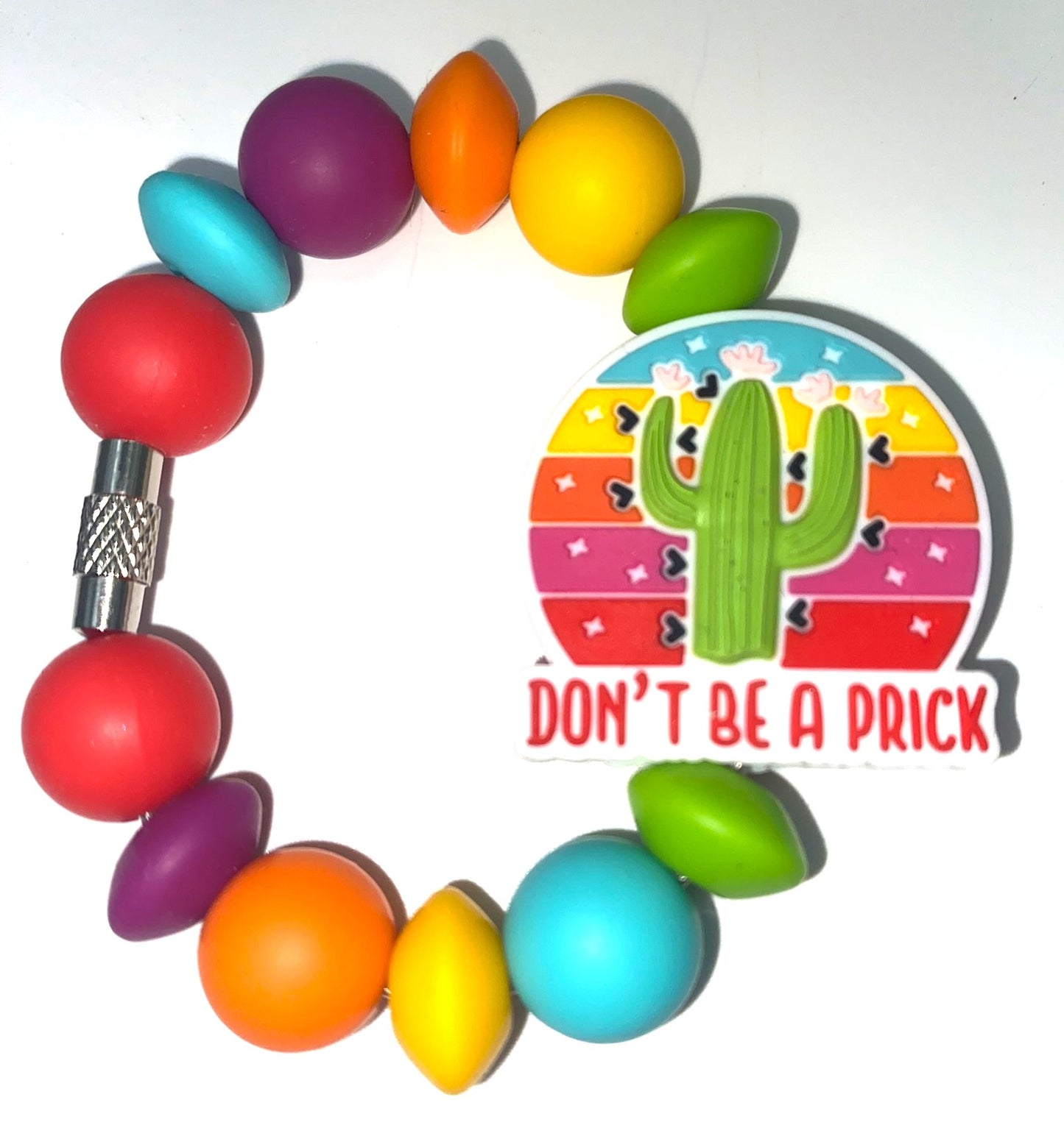 Cactus Don't Be A Prick Funny Stanley Tumbler Cup Handle Charm