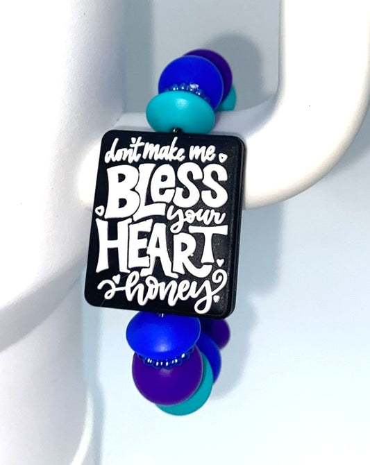 Don't Make Me Bless Your Heart Honey Stanley Tumbler Cup Handle Charm