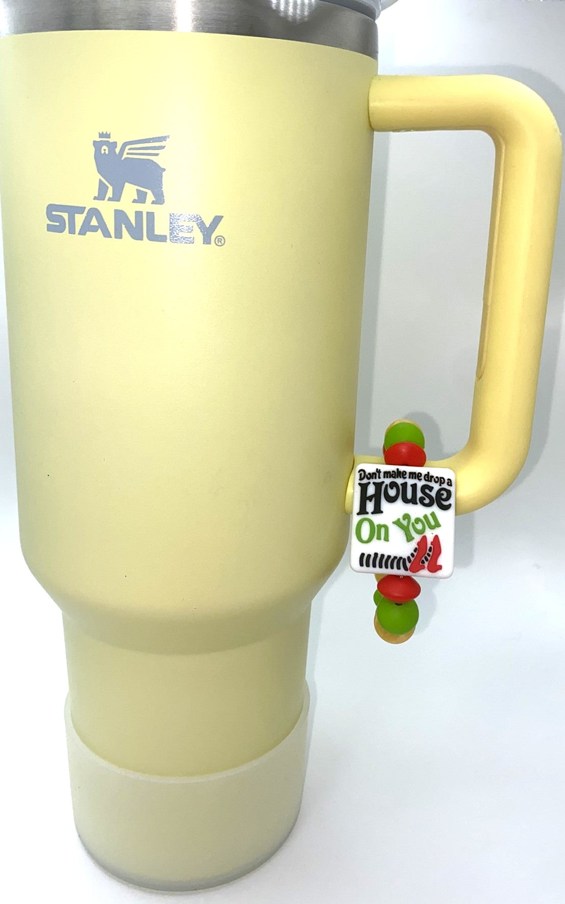 Don't Make Me Drop A House On You Ruby Slippers Stanley Tumbler Cup Handle Charm