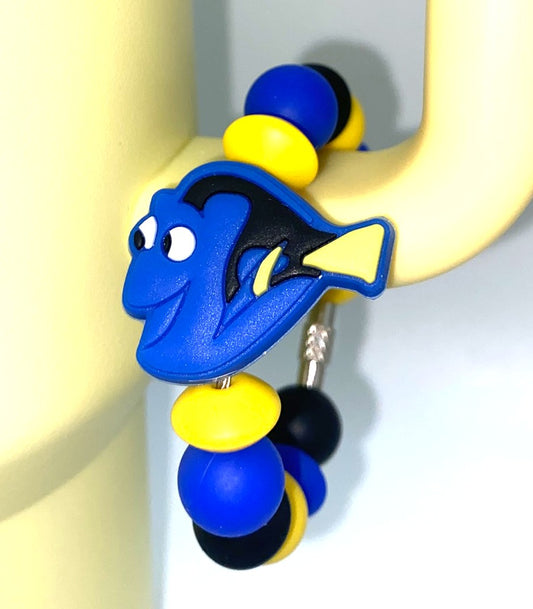 Forgetful Blue Fish Movie Stanley Tumbler Cup Handle Charm