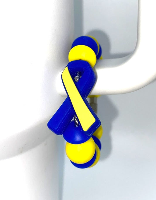 Down Syndrome Awareness Ribbon Stanley Tumbler Cup Handle Charm