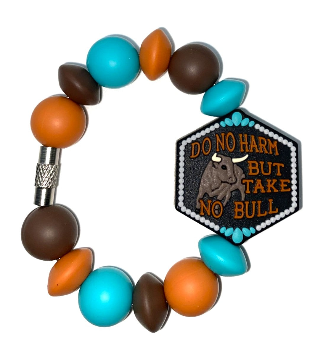 Do No Harm Take No Bull Stanley Tumbler Cup Handle Charm
