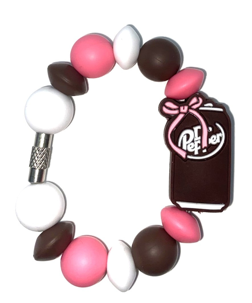 Dr Pepper Can w/Pink Bow Stanley Tumbler Cup Handle Charm