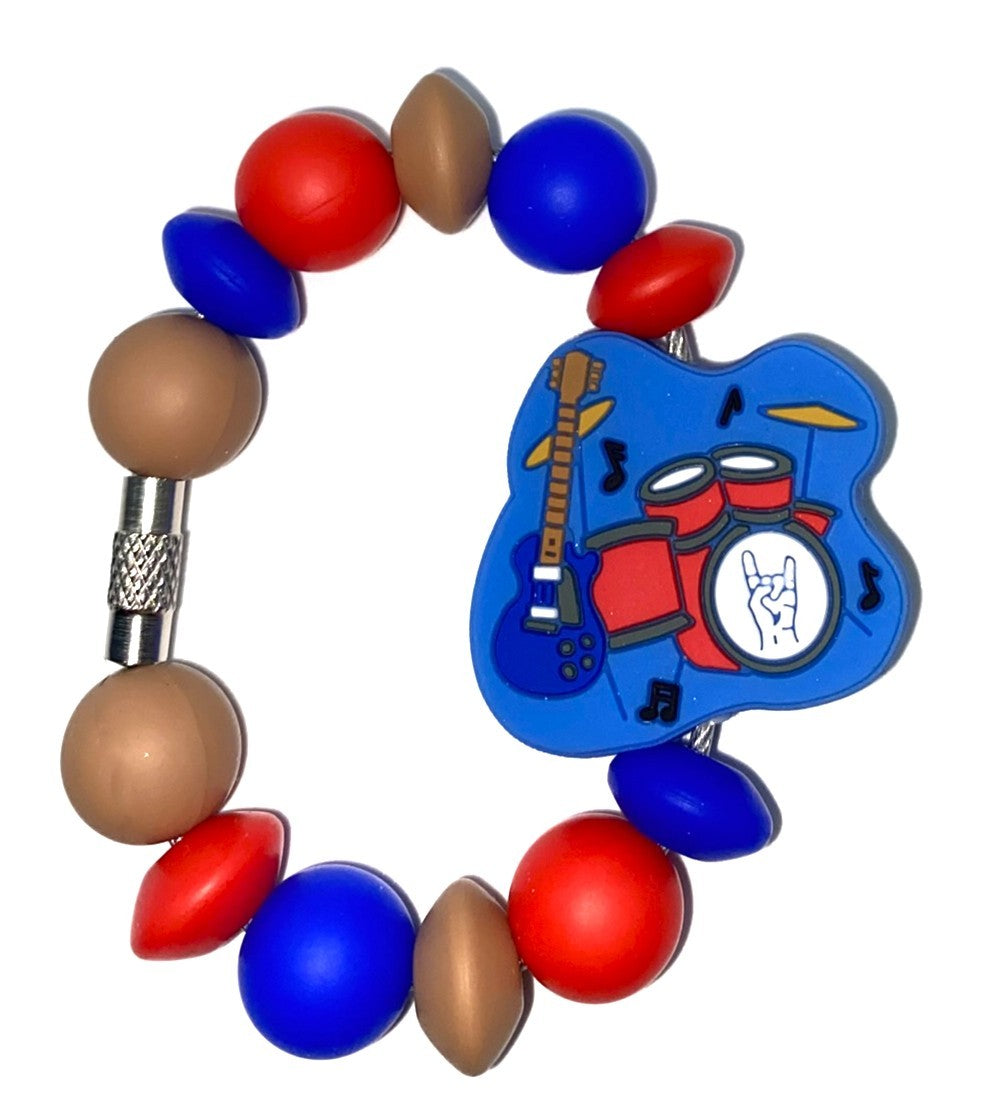 Drum Set & Guitar Rock Band Stanley Tumbler Cup Handle Charm