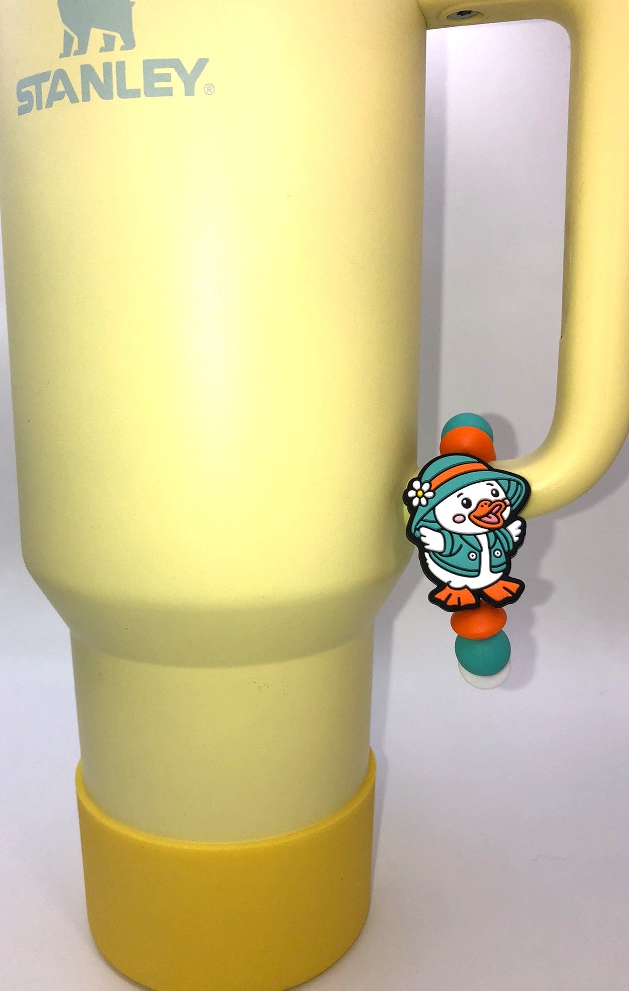 Denny The Duck In A Raincoat Stanley Tumbler Cup Handle Charm