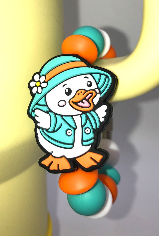 Denny The Duck In A Raincoat Stanley Tumbler Cup Handle Charm