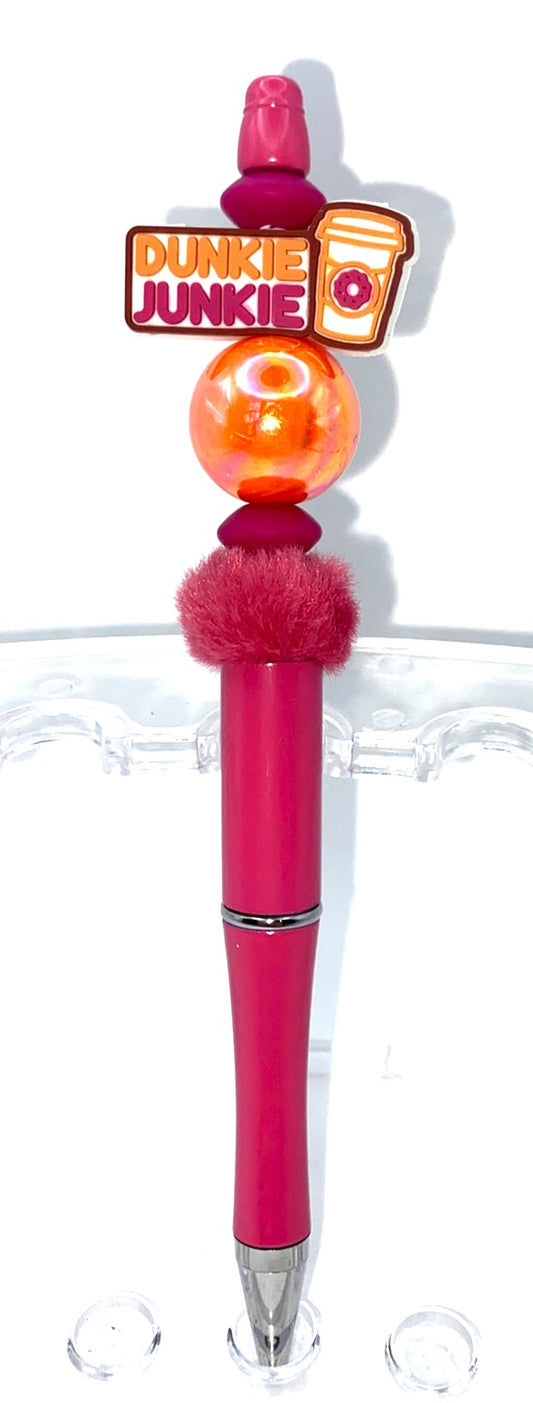 Dunkie Junkie Coffee Beaded Pen