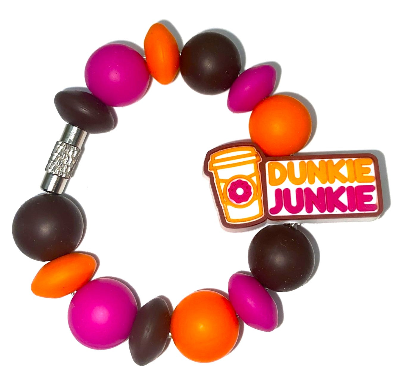 Dunkie Junkie Donuts Coffee Dunk Stanley Tumbler Cup Handle Charm