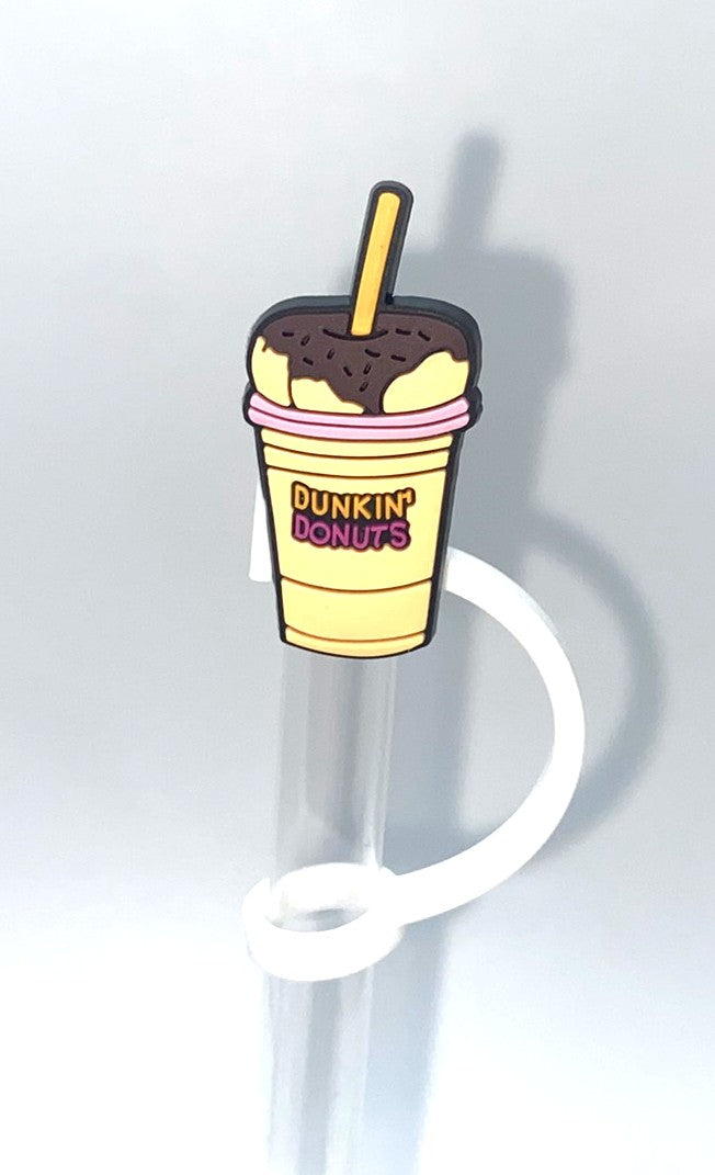 Donuts Iced Coffee Dunk Straw Topper